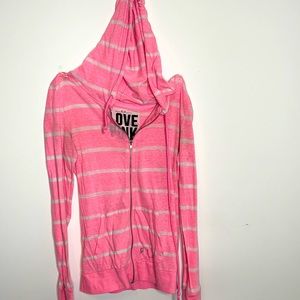 LOVE PINK- Zippered Sweater